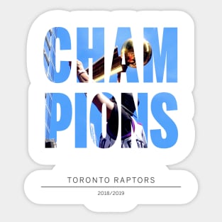 Toronto Raptors NBA Champions Sticker